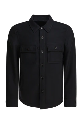 Lätt Ull Bröstficka Outershirt