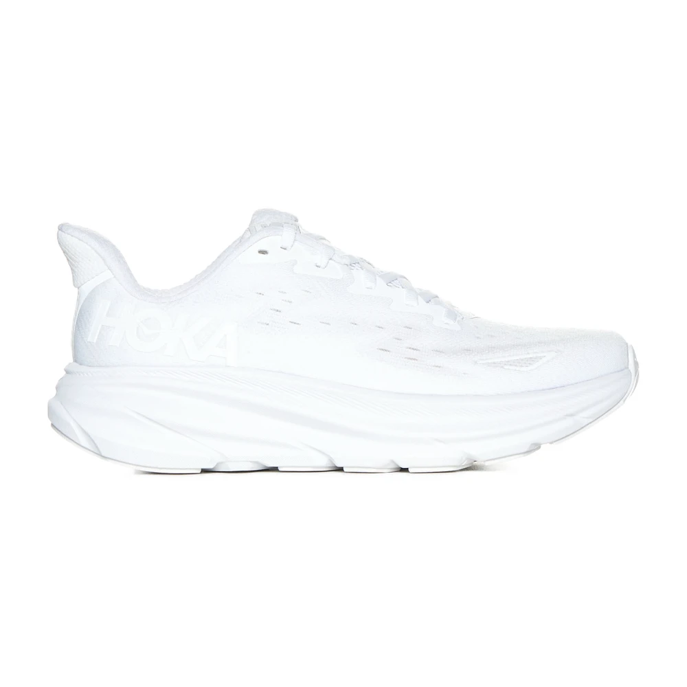 Hvite Chunky Sole Sneakers