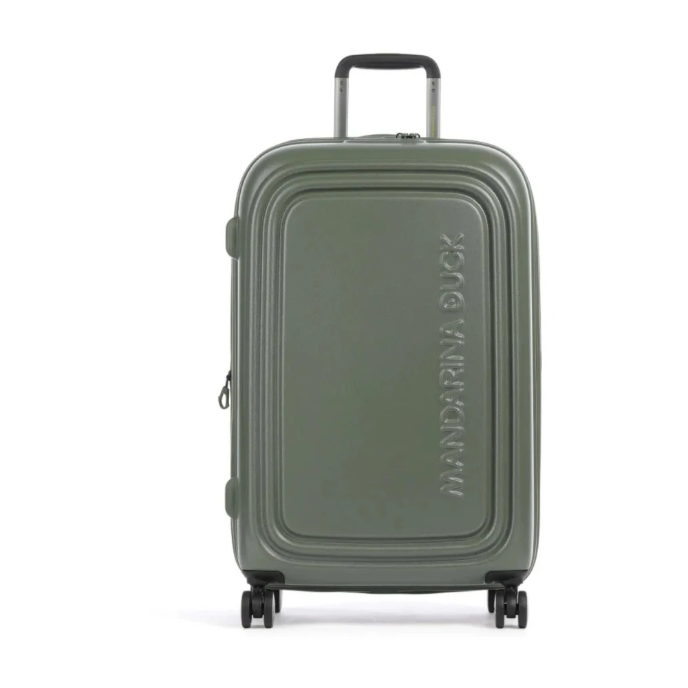 Mandarina Duck Unisex Verde Suitcases, Taglia Unica, New,
