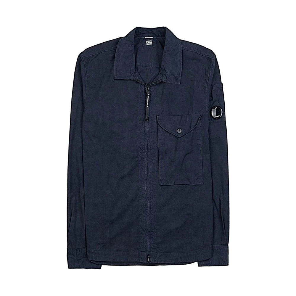 C.P. Company Stijlvolle Jas voor Mannen Blue Heren