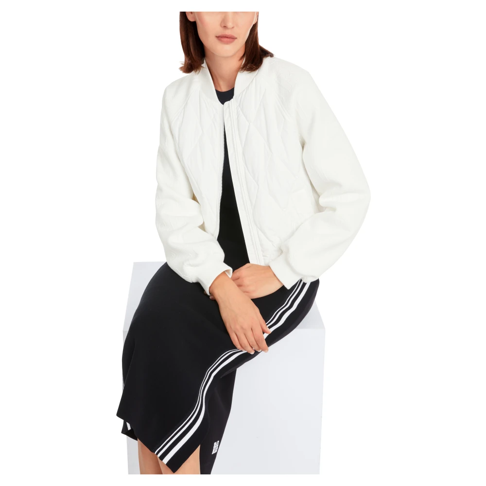 Marc Cain Oversized Cropped Jack Rethink Together White Dames
