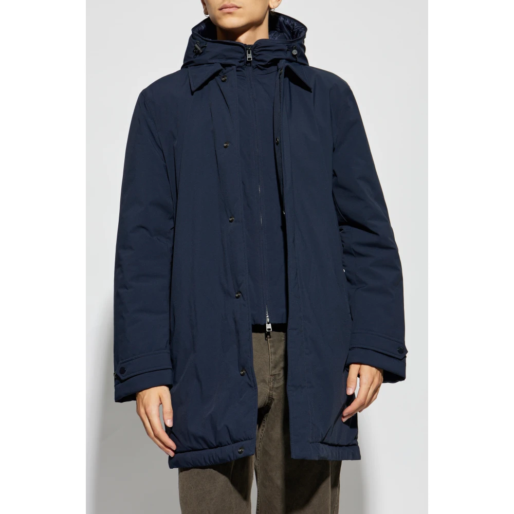 Woolrich Jas met afneembare capuchon Blue Heren