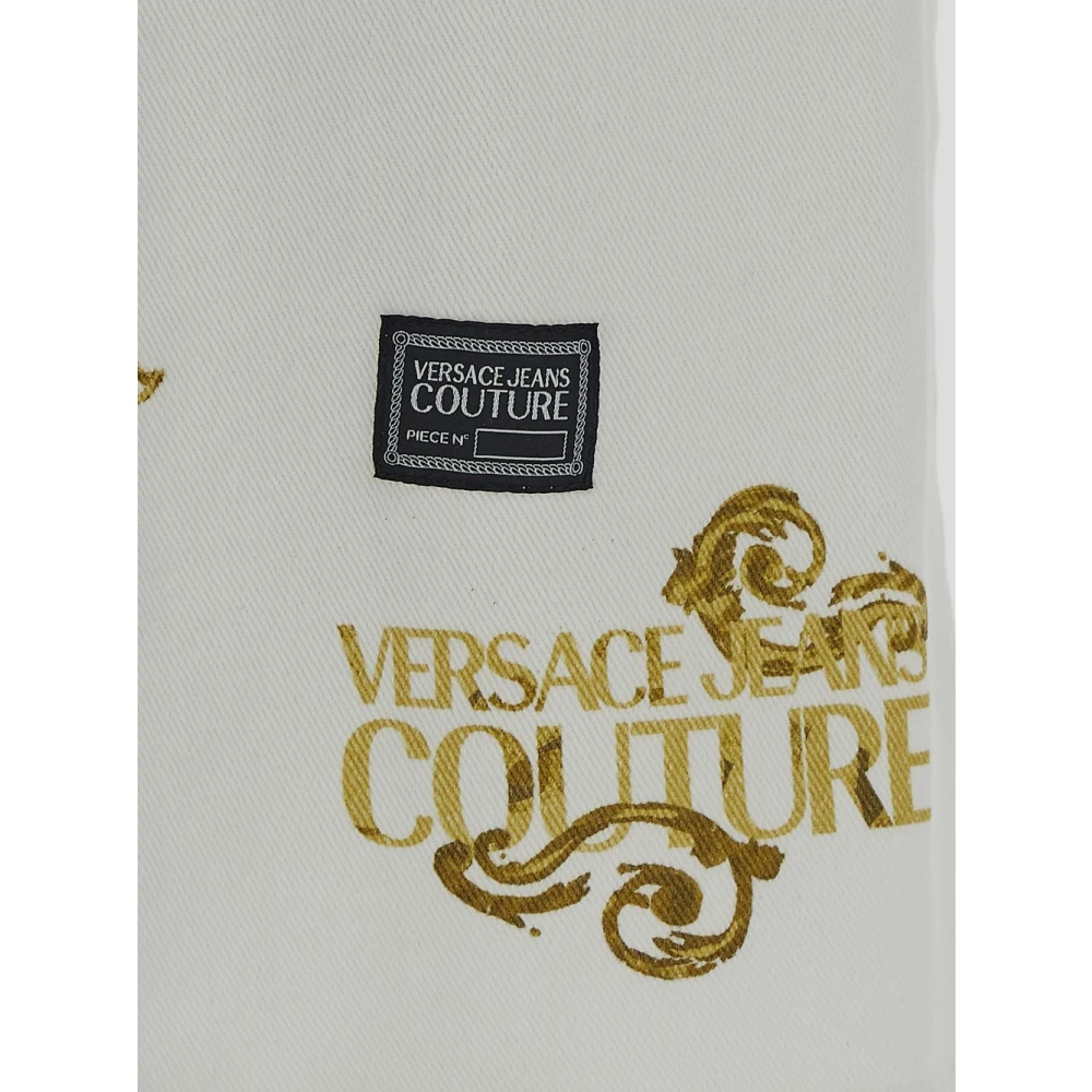 Versace Jeans Couture Elegant Baroque Cotton Dress Multicolor Dames