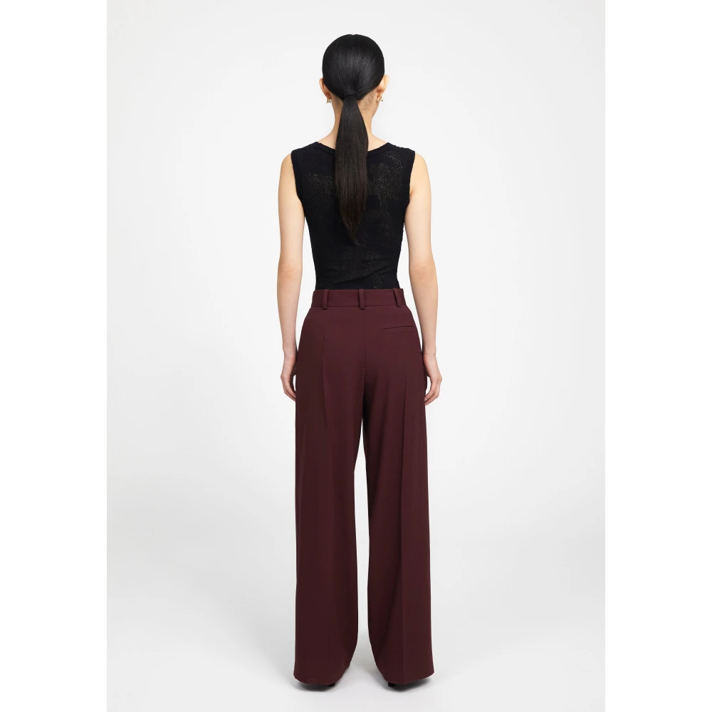 Aeron Wide Trousers Red Dames