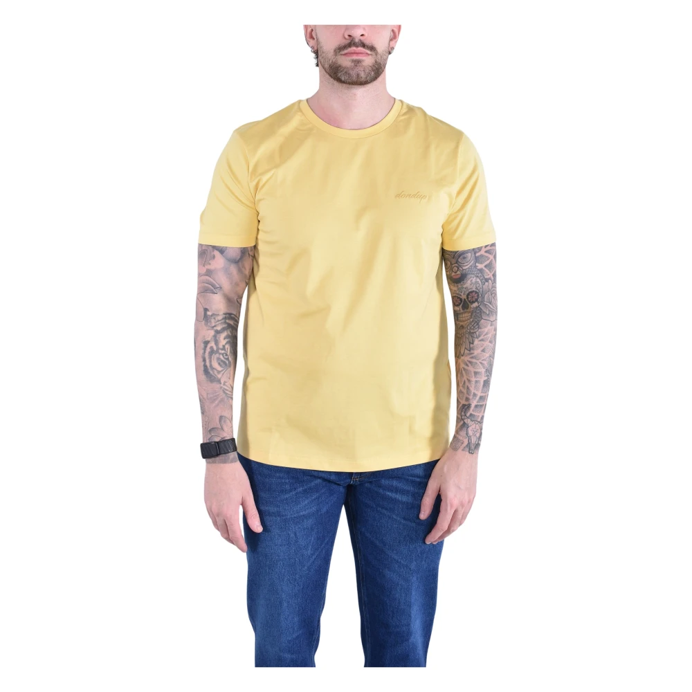 Dondup Hombre Amarillo - Camiseta De Cuello Redondo Regular - Tops - S
