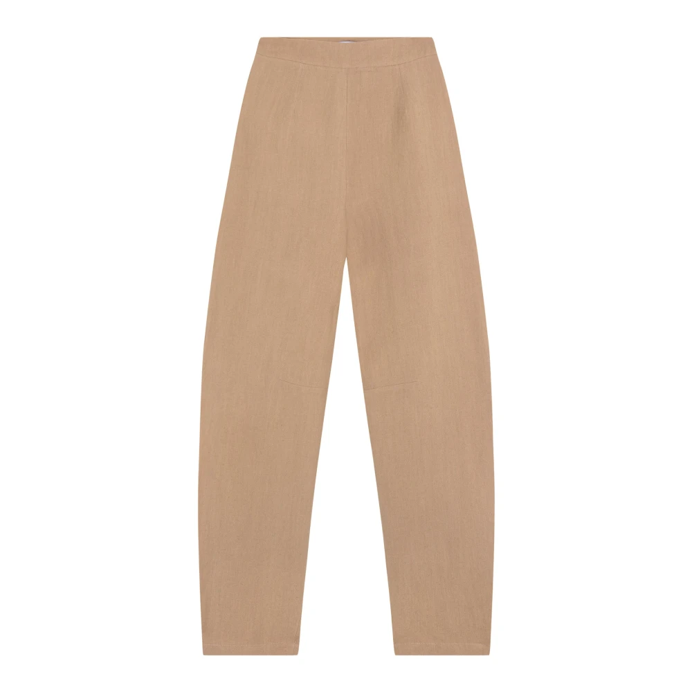 Cortana Linnen en wollen broek Beige Dames