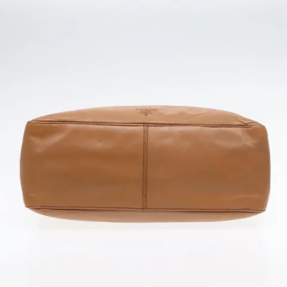 Prada Vintage Pre-owned Leather prada-bags Brown Dames