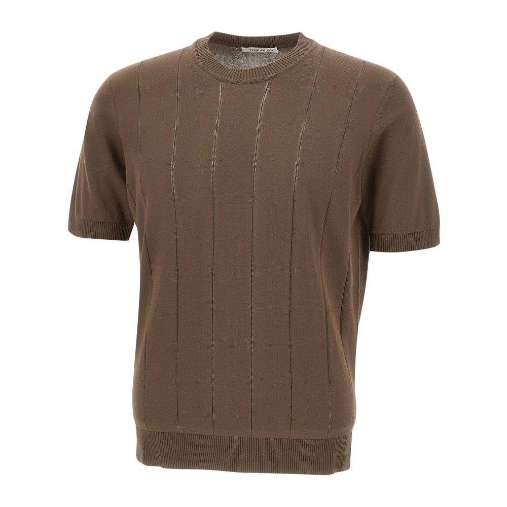 Kangra Men's Brown Round-Neck Knitwear, 3XL, Crew Neck Jumper