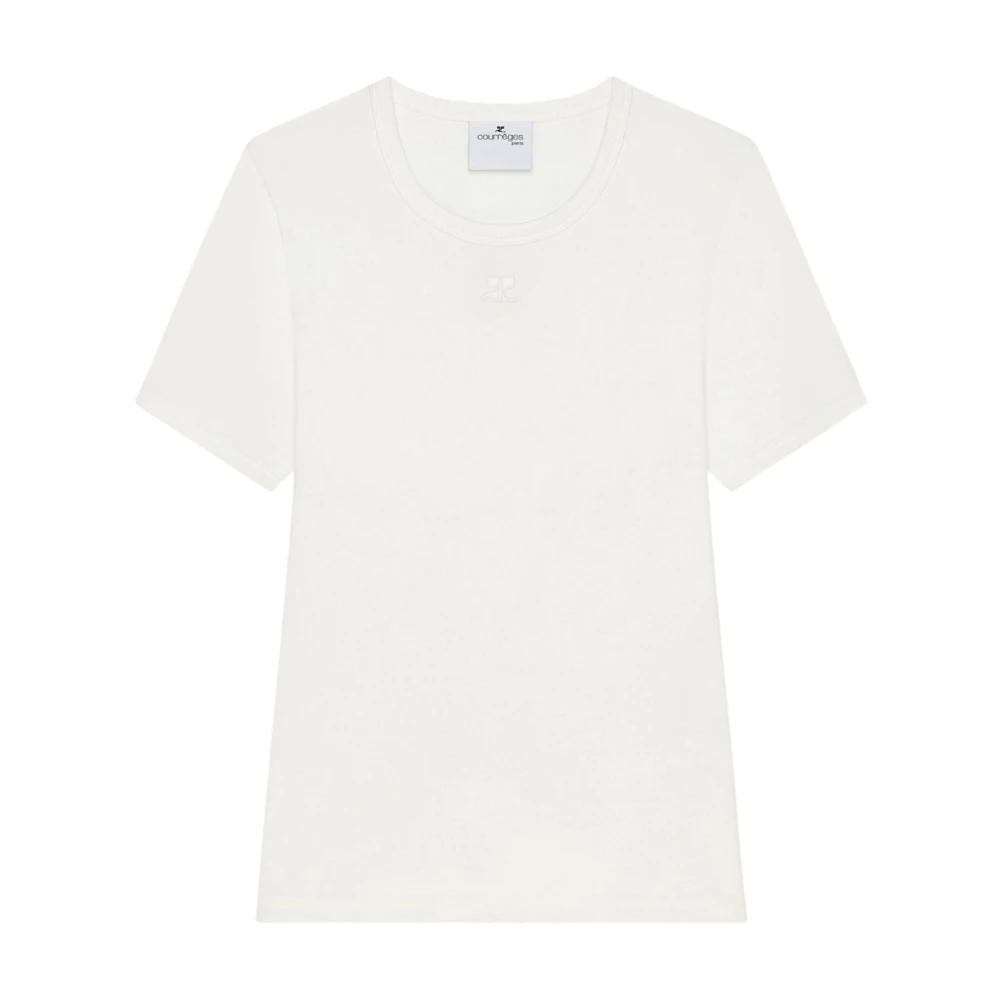 Courrèges Witte T-shirts en Polos White Dames