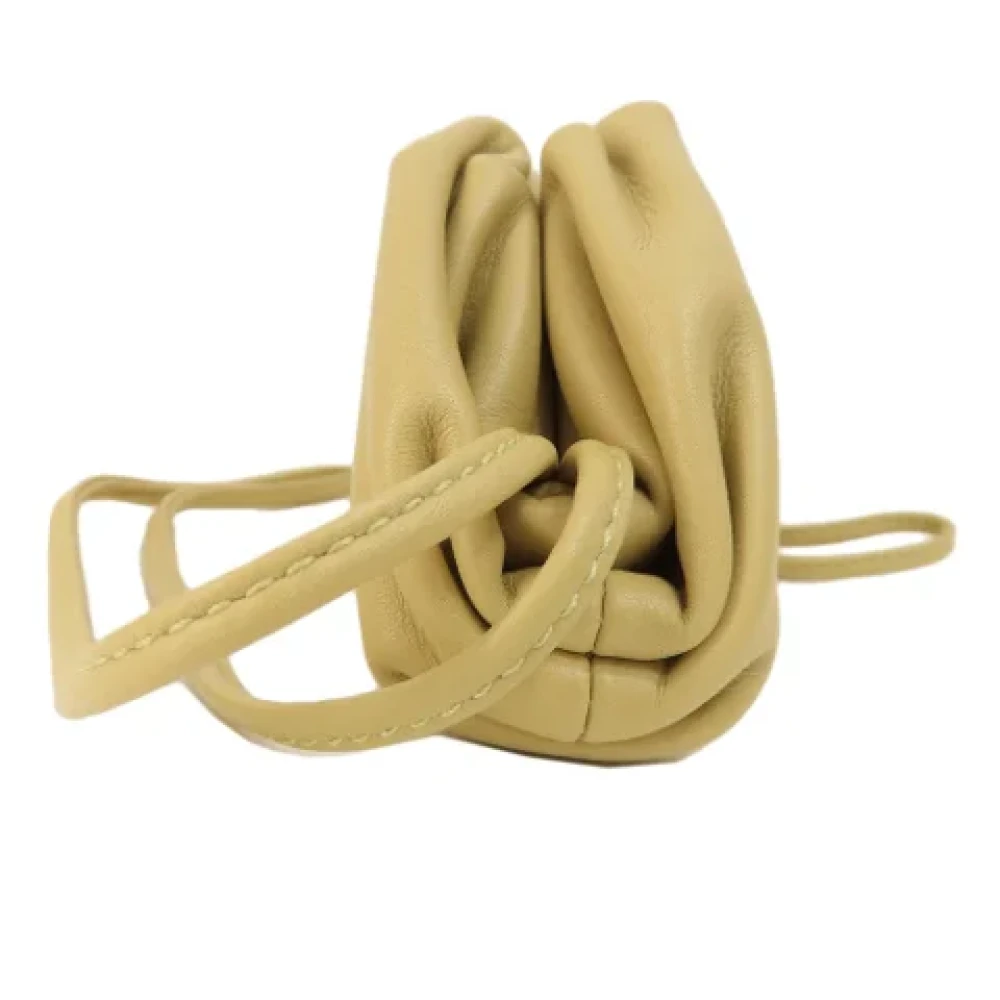 Bottega Veneta Vintage Pre-owned Leather shoulder-bags Beige Dames