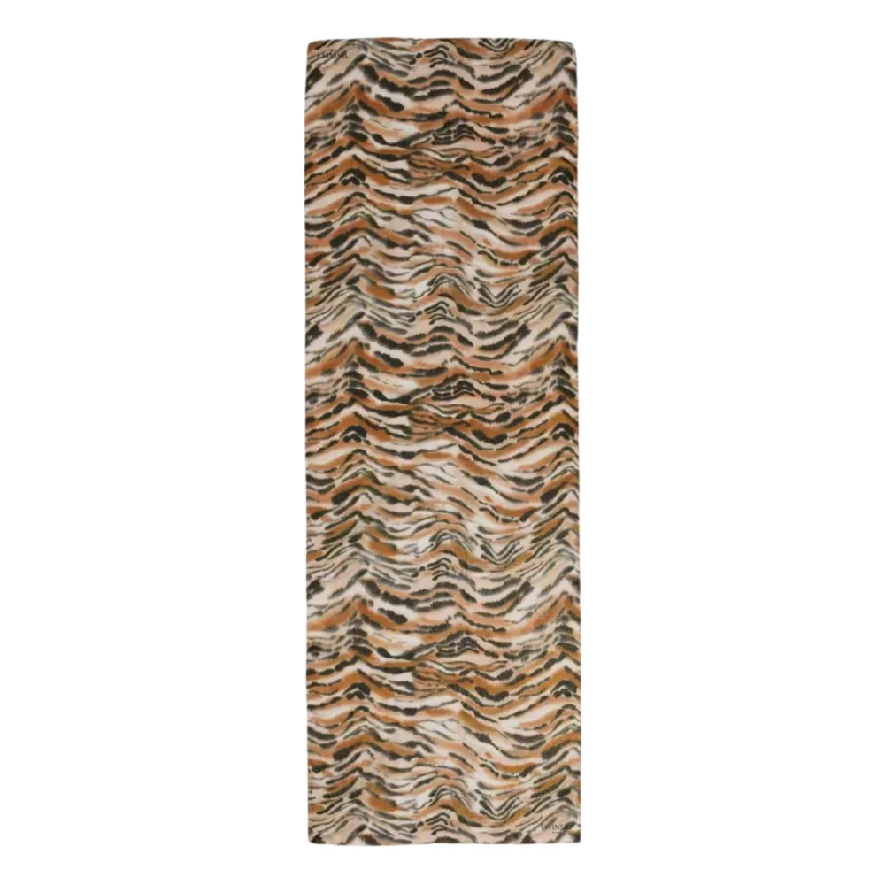 Twinset Dierenprint Modal Wol Stola Multicolor Dames