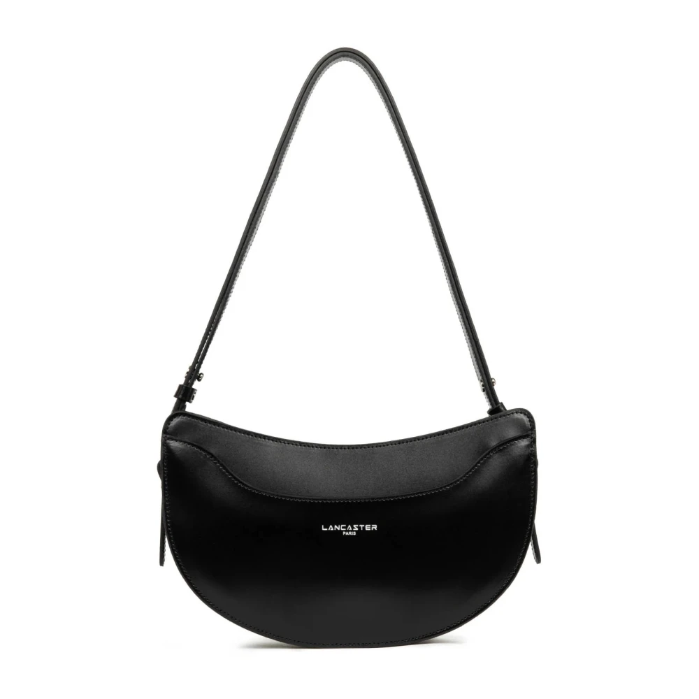 Lancaster Black Shoulder Bags, Female, One Size, Chic Half Moon Zippered Bag