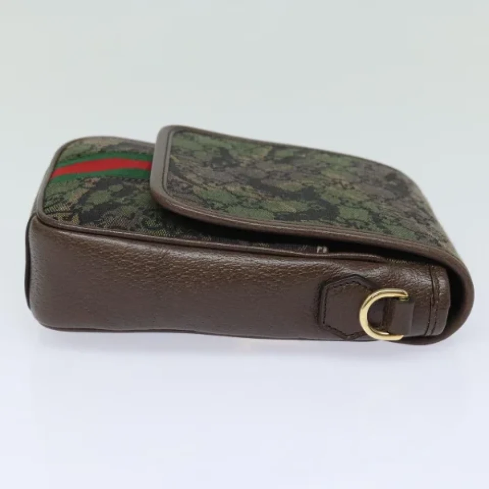 Gucci Vintage Pre-owned Canvas gucci-bags Green Dames