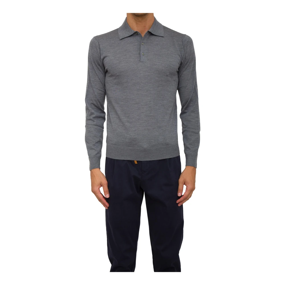 Corneliani Klassiek Poloshirt in Diverse Kleuren Gray Heren