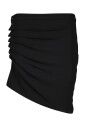 jupe-drapee-en-viscose-noire