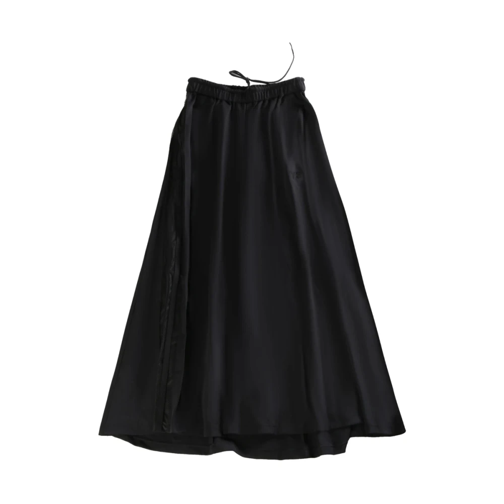 Y-3 Zwarte hoge taille mesh rok Black Dames
