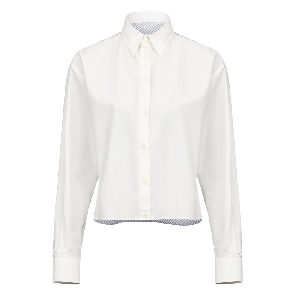 MM6 Maison Margiela Overhemd met lange mouwen White Dames