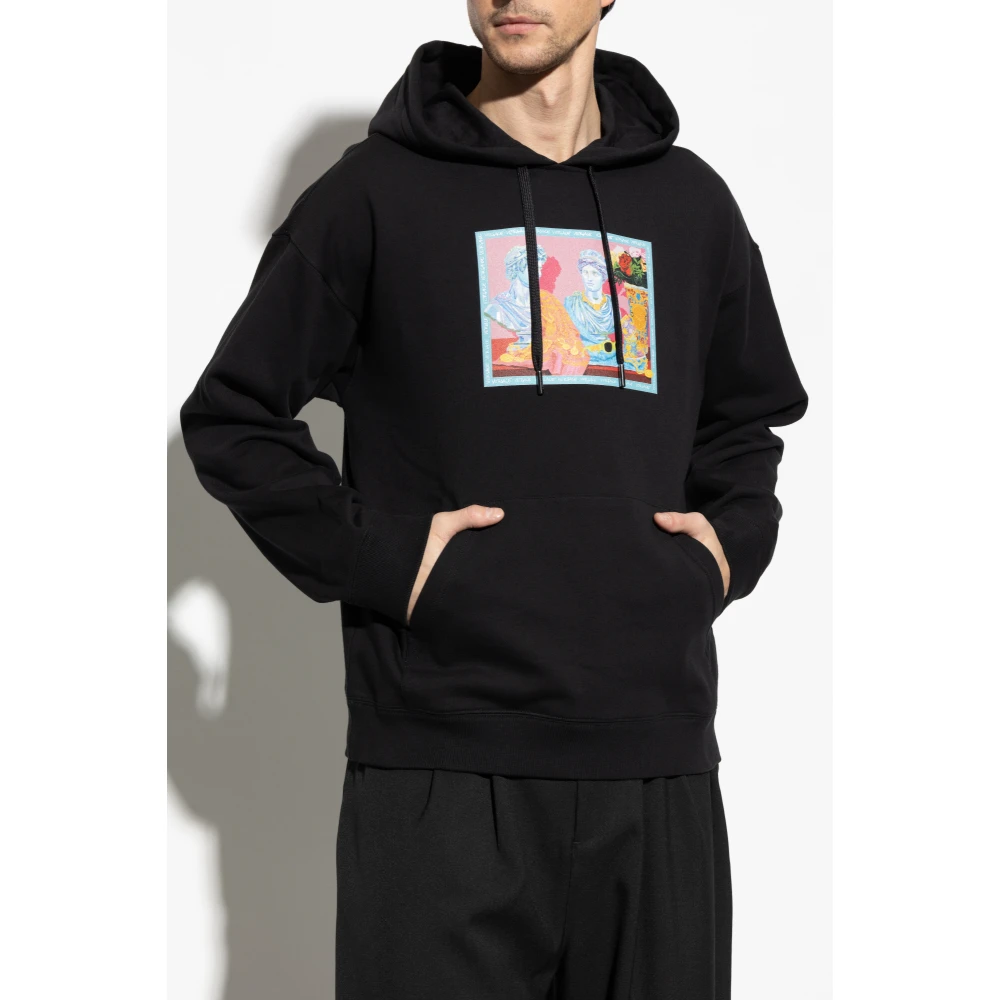 Versace Hoodie Black Heren