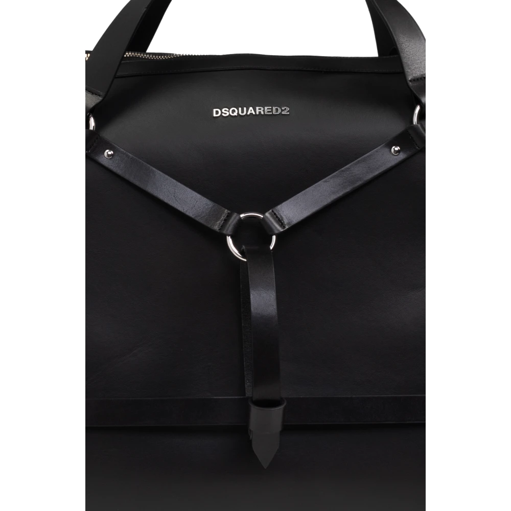 Dsquared2 Handtas met logo Black Heren