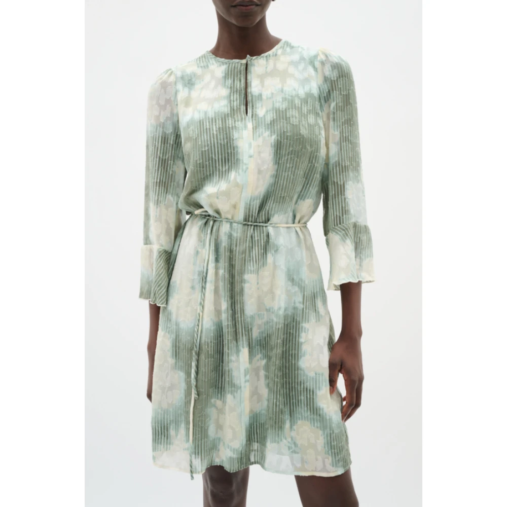 InWear Groene Gestreepte Jurk Cielle Stijl Multicolor Dames