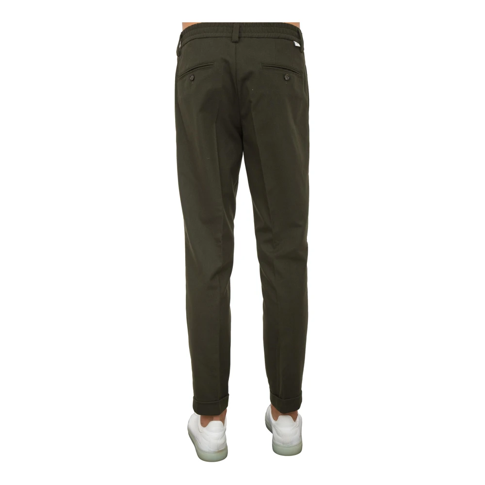 Paolo Pecora Groene Stoffen Broek Green Heren