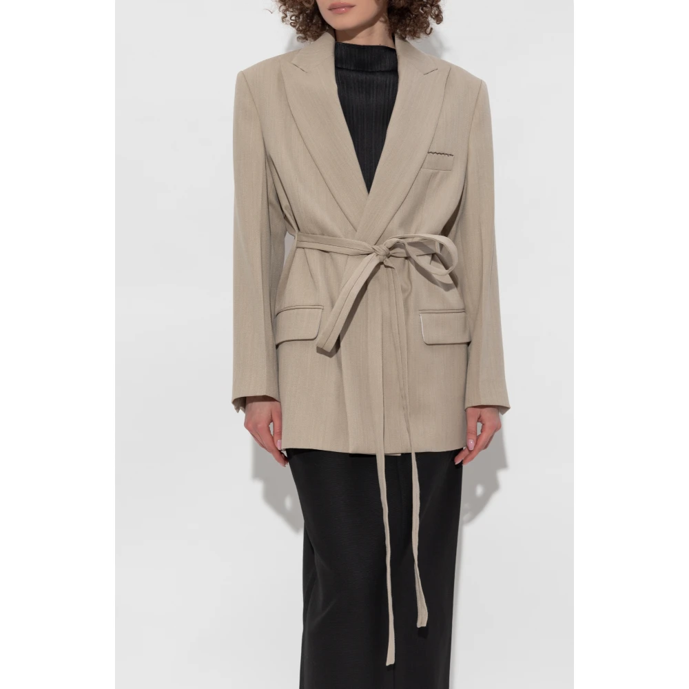 Victoria Beckham Wollen blazer Beige Dames