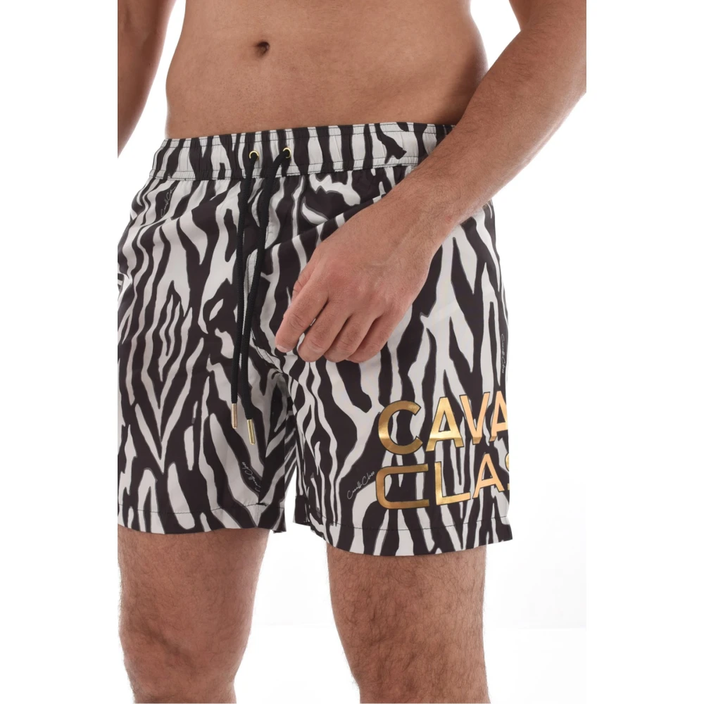 Cavalli Class Dierenprint Zwembroek Black Heren