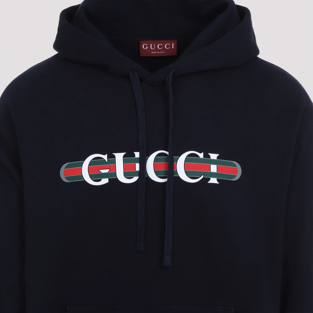 Gucci Blauwe Sweatshirt Verhoog Garderobe Stijl Blue Heren