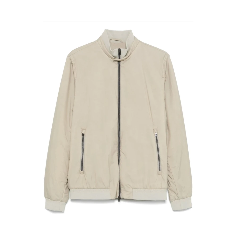 Herno Beige Jas met Tweewegritssluiting Beige Heren