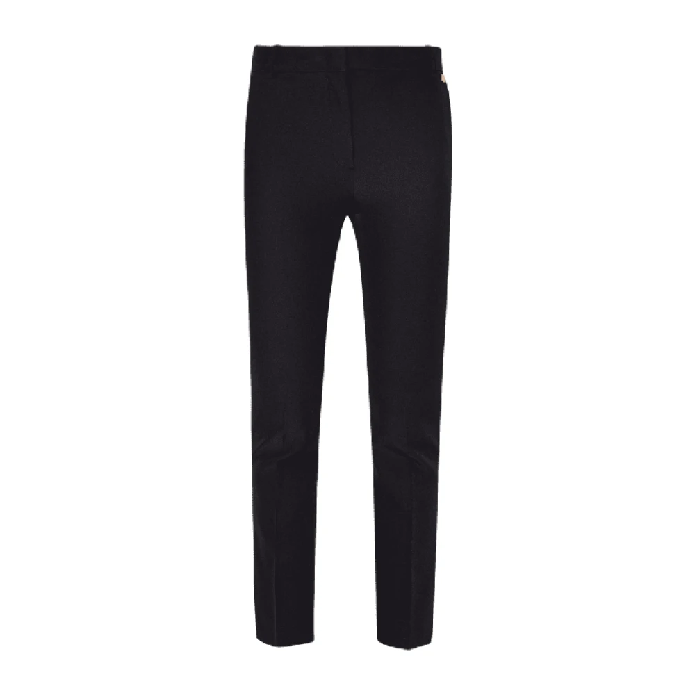 Liu Jo Zwarte Sigarettenbroek Stretchstof Black Dames