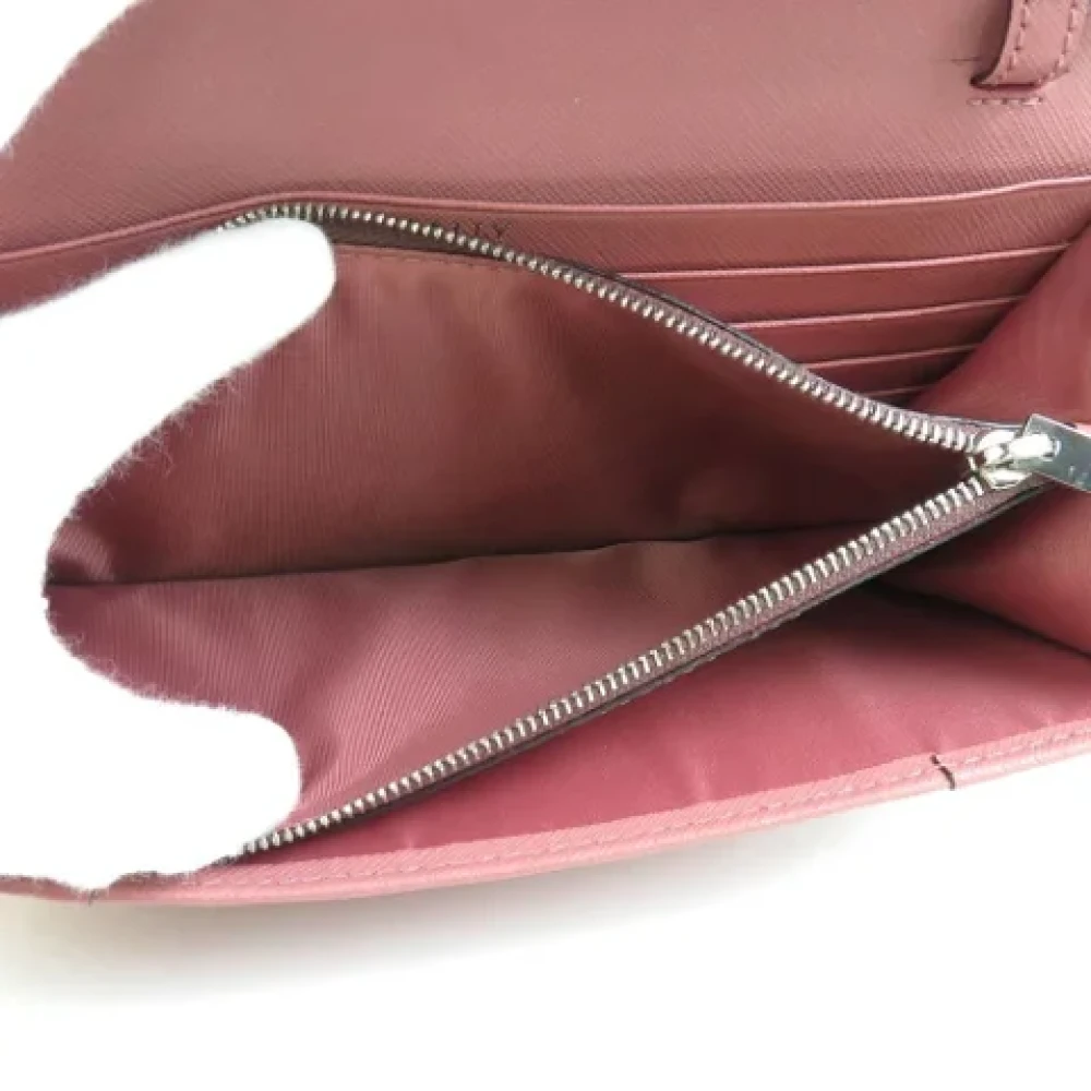 Bally Pre-owned Leather wallets Pink Dames
