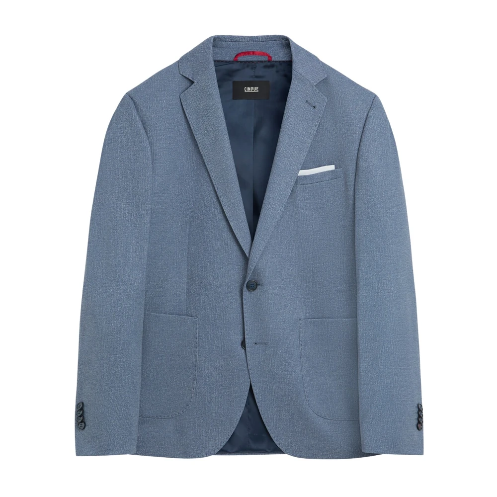 CINQUE Casual Italiaanse Blazer met Opgezette Zakken Blue Heren