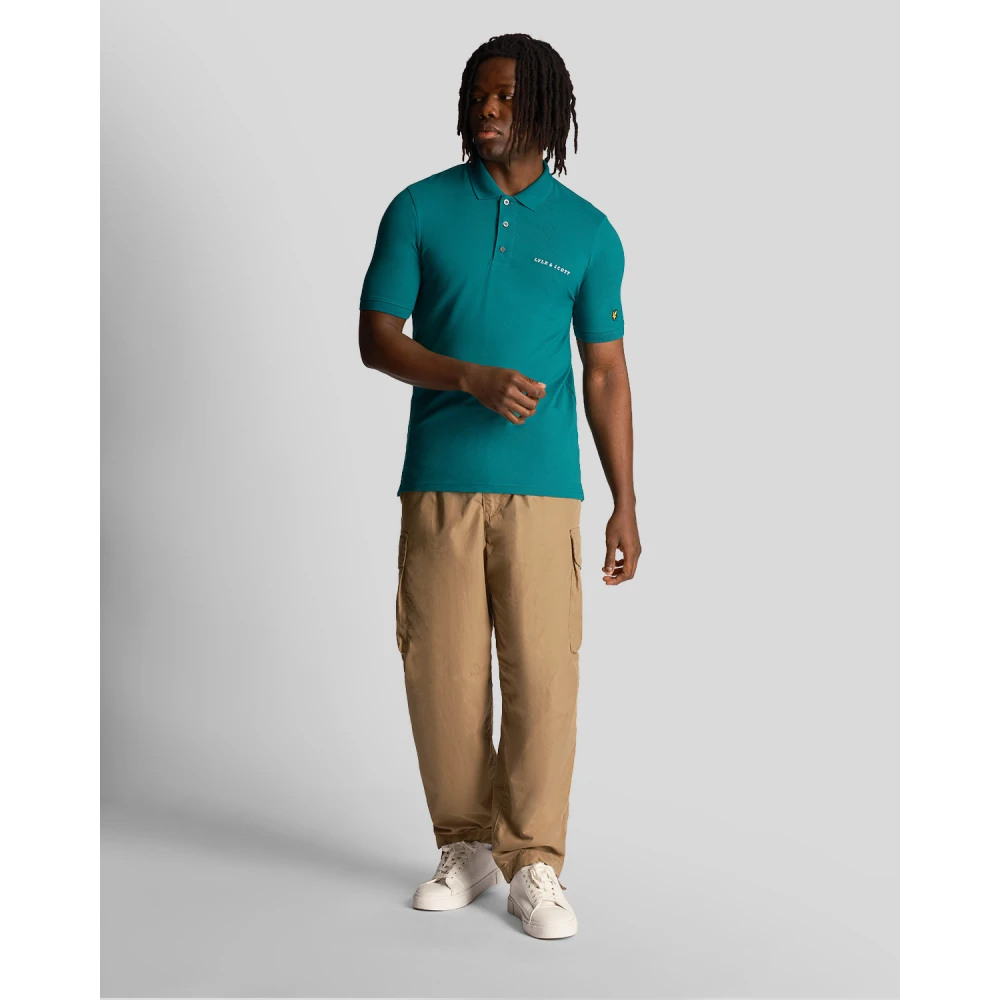 Lyle & Scott Geborduurd Poloshirt Green Heren