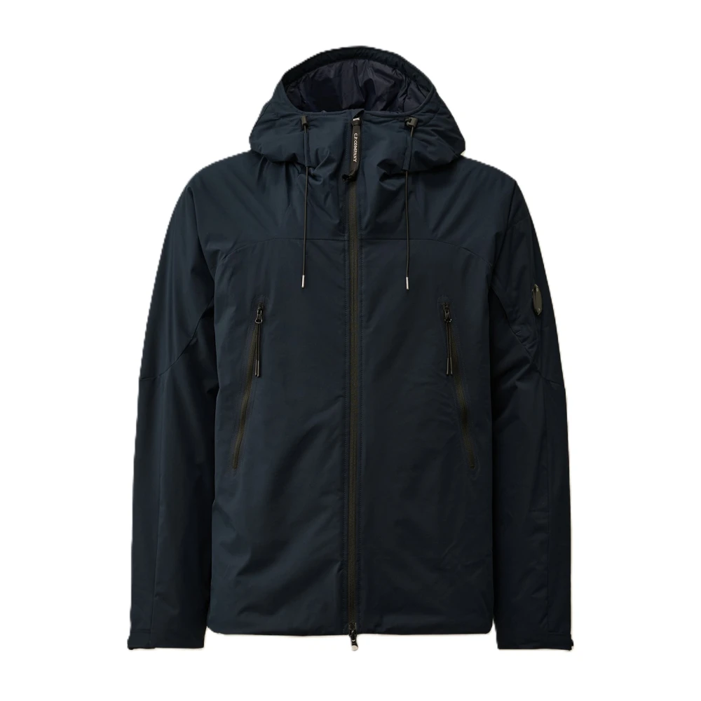 C.P. Company Stijlvolle Medium Jas voor Buitenkleding Blue Heren