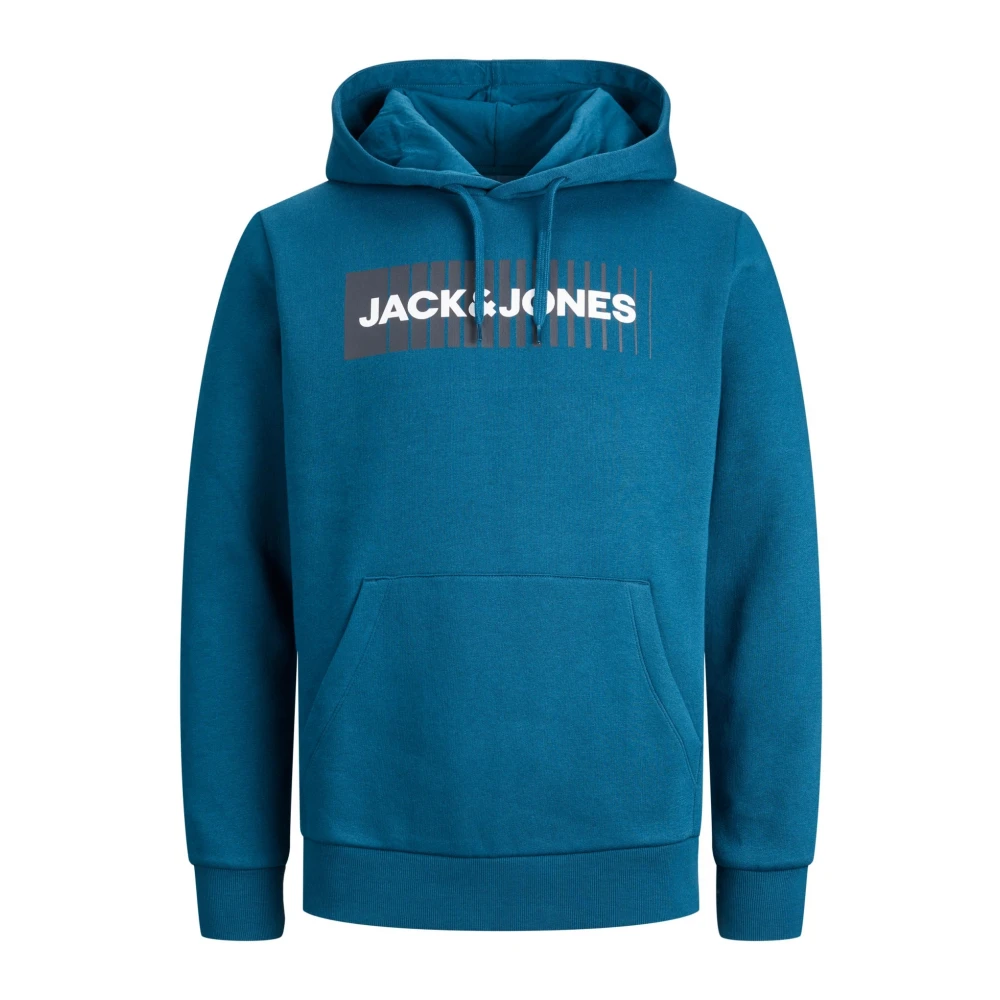 Jack & jones Logo Hoodie Sweatshirt Blue Heren