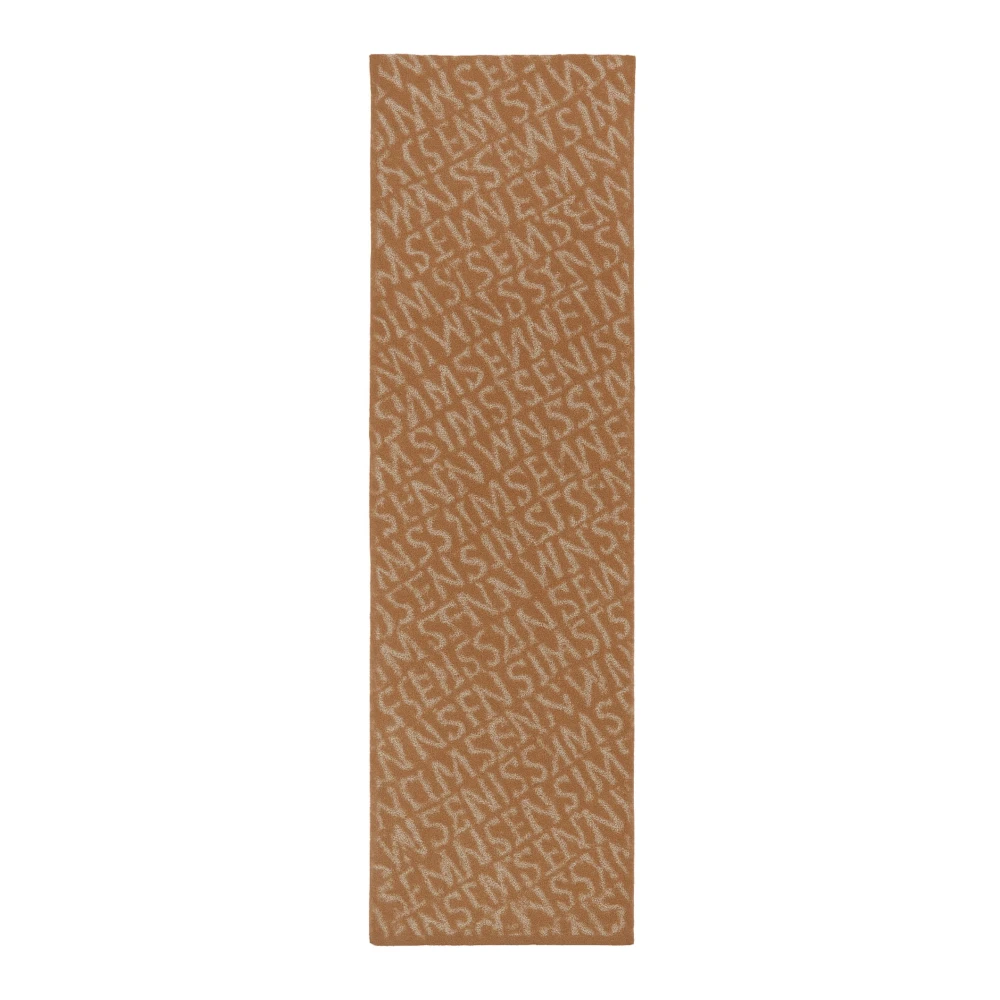 Twinset Women's Brown Winter Scarves, One Size, Logo All-Over Scarf