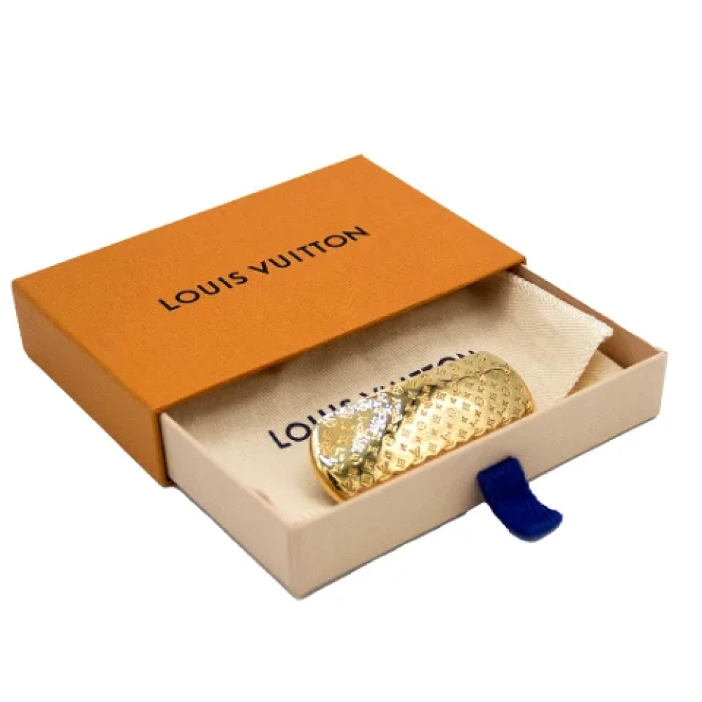 Louis Vuitton Vintage Pre-owned Metal hair-accessories Yellow Dames
