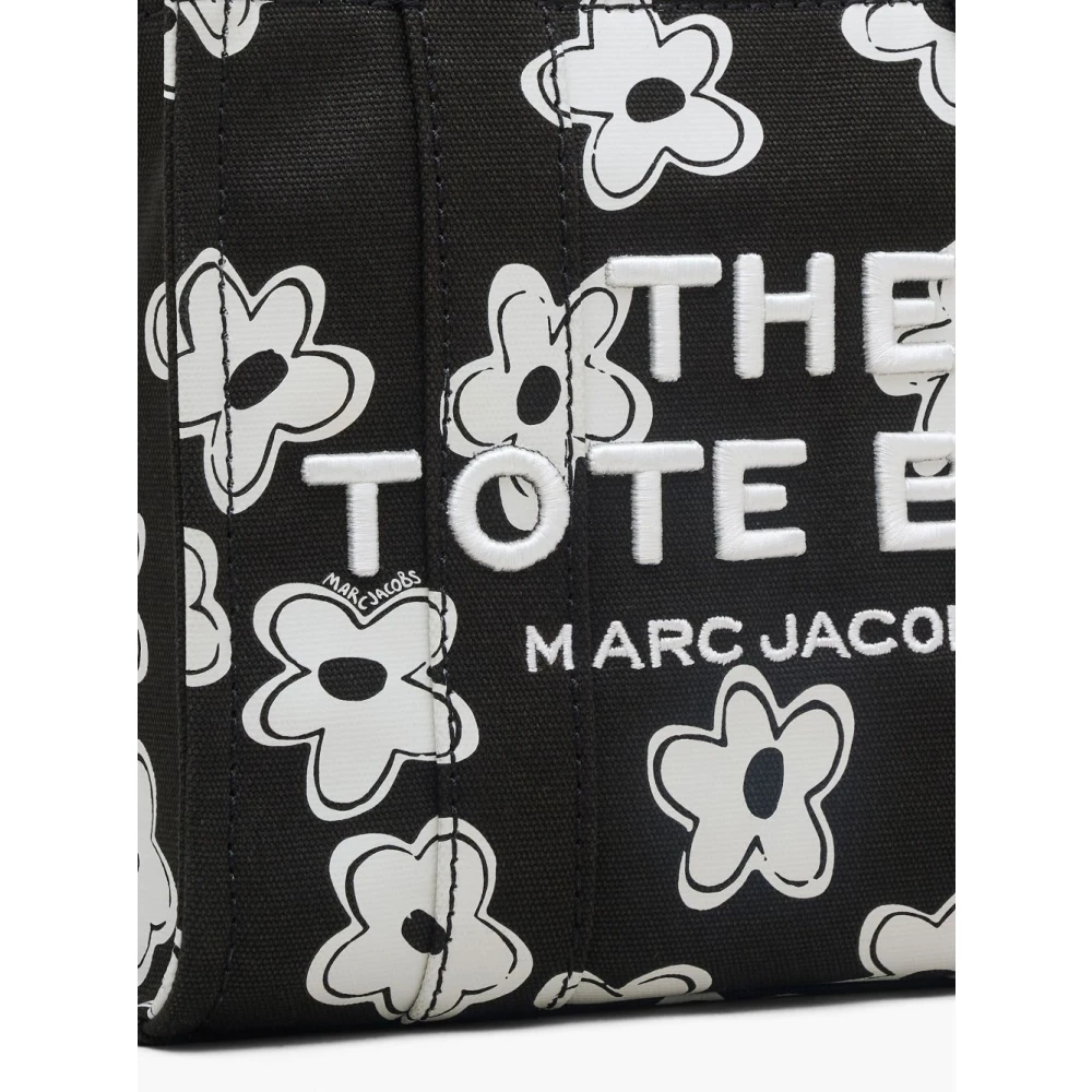 Marc Jacobs Zwart en wit leren handtas Black Dames