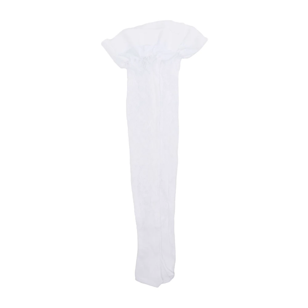 Alessandra Rich Witte Kant Hold Ups White Dames