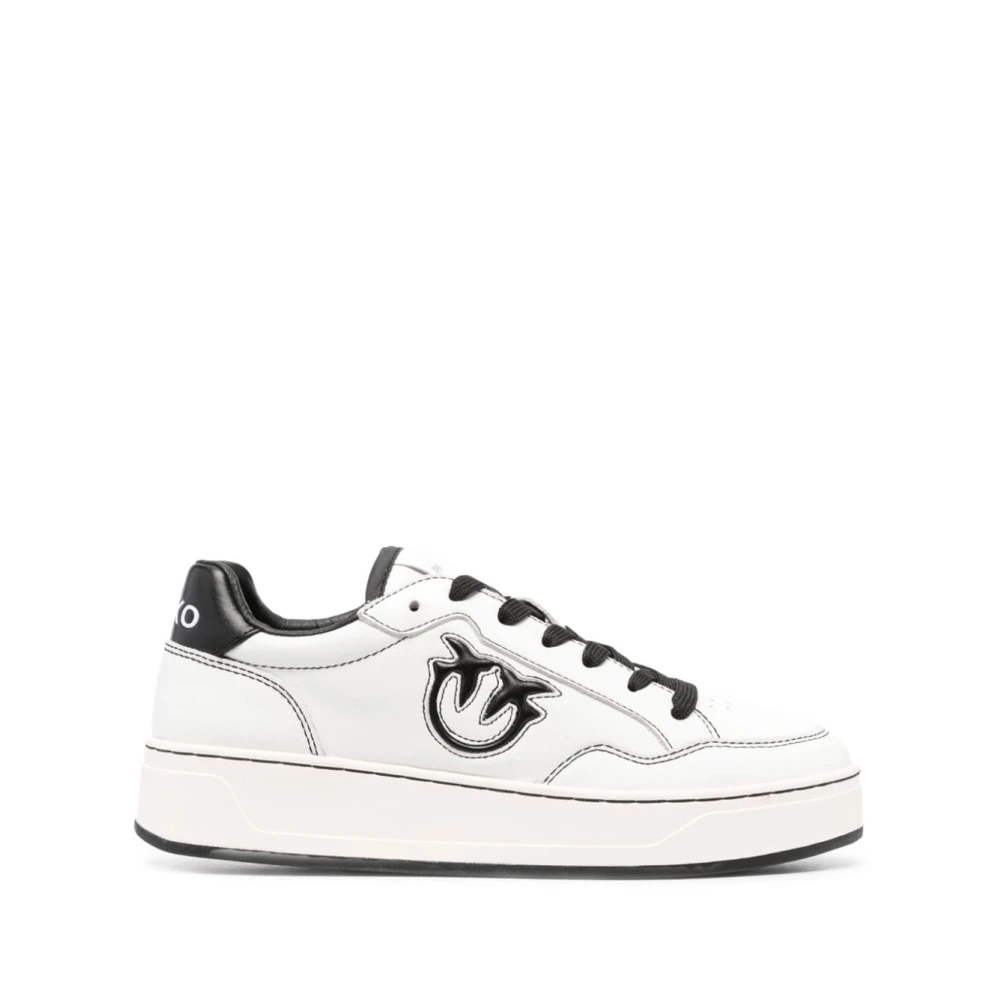 Pinko Love Birds Leren Sneakers White Dames