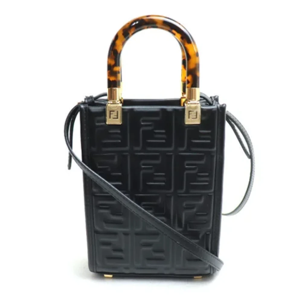 Fendi Vintage Pre-owned Leather fendi-bags Black Dames