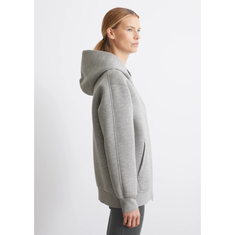 Marc O'Polo Scuba capuchonjack relaxed Gray Dames