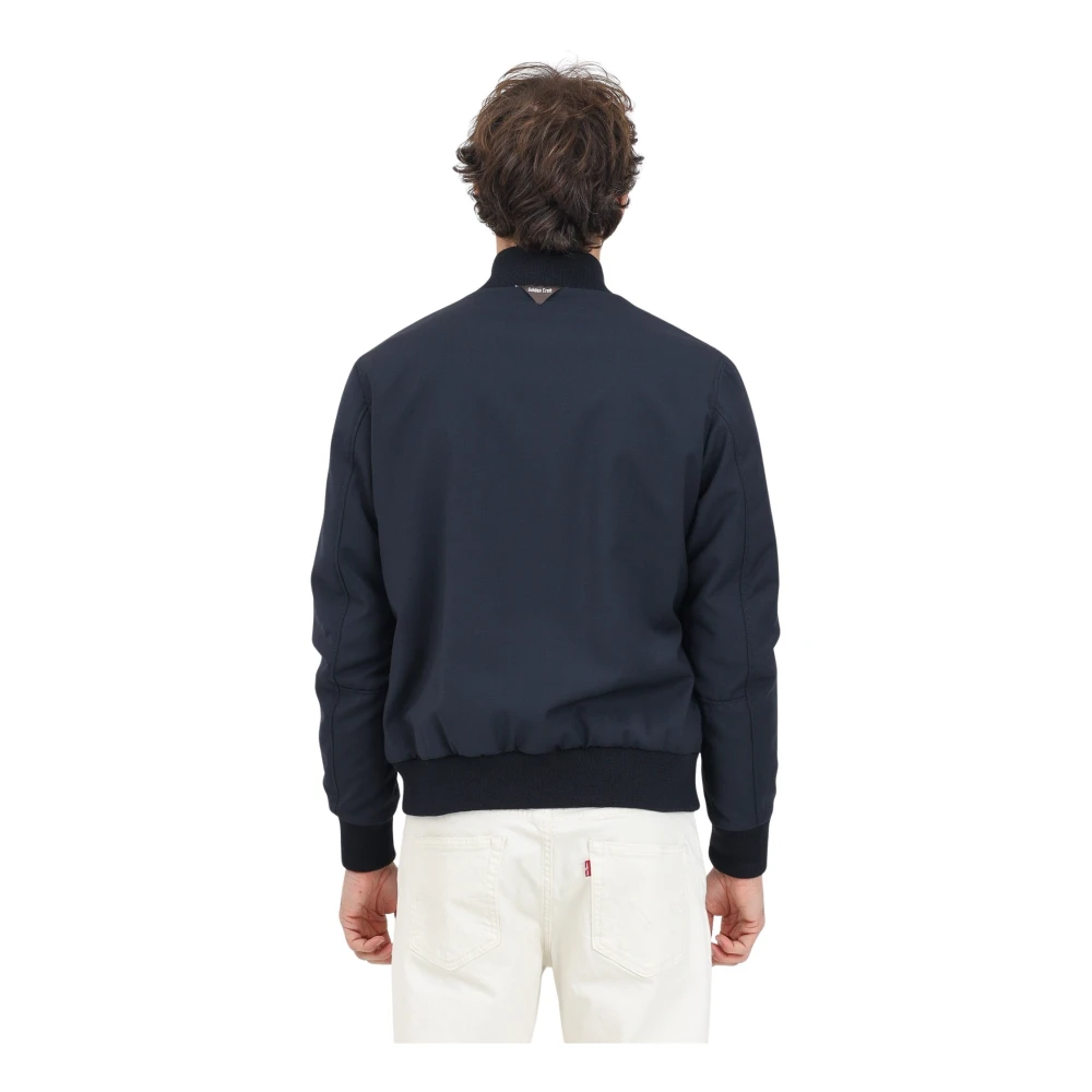 Golden Craft Blauwe ritsjas met hoge kraag Blue Heren