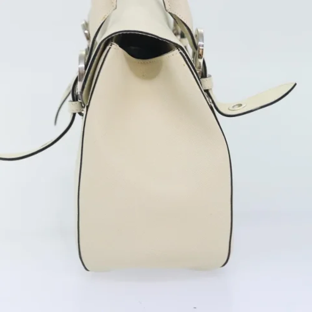 Salvatore Ferragamo Pre-owned Leather handbags White Dames