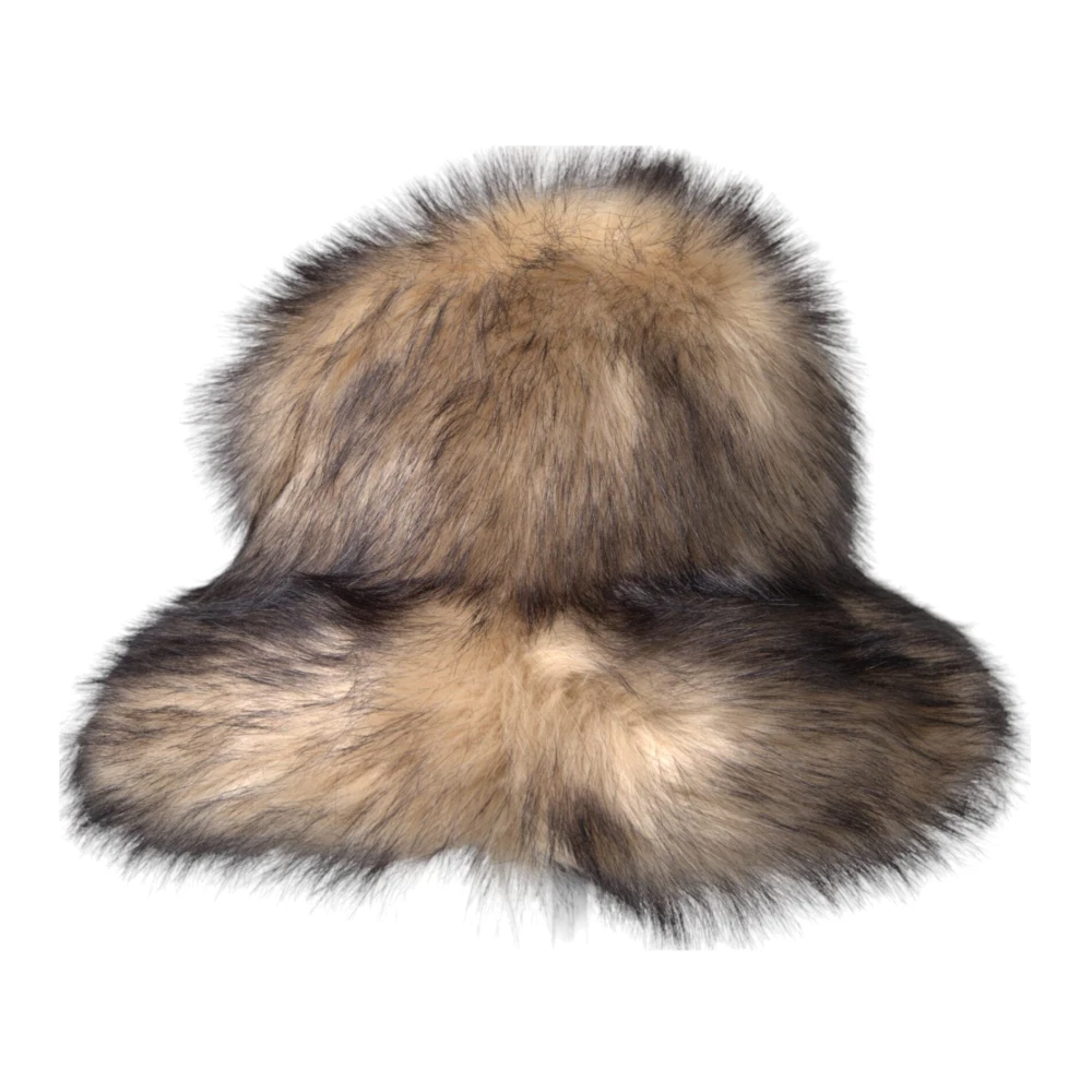 Dolce & Gabbana Women's Brown Accessories, One Size, Stylish Fedora Hat With Logo Details
