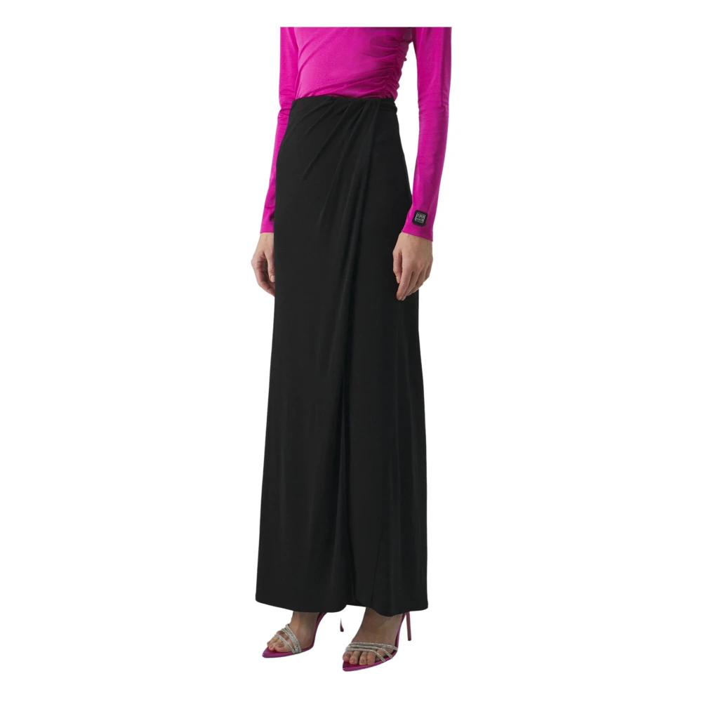 pinko Zwarte Omslagrok Black Dames