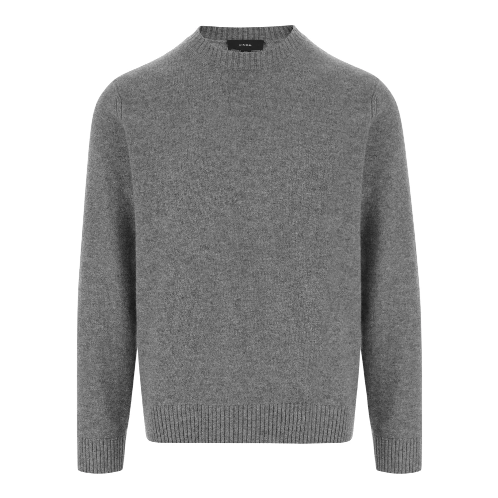 Vince Wol Kasjmier Crew Neck Trui Grijs Gray Heren