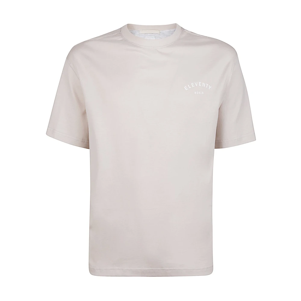 Eleventy Katoenen Jersey Ronde Hals T-Shirt White Heren