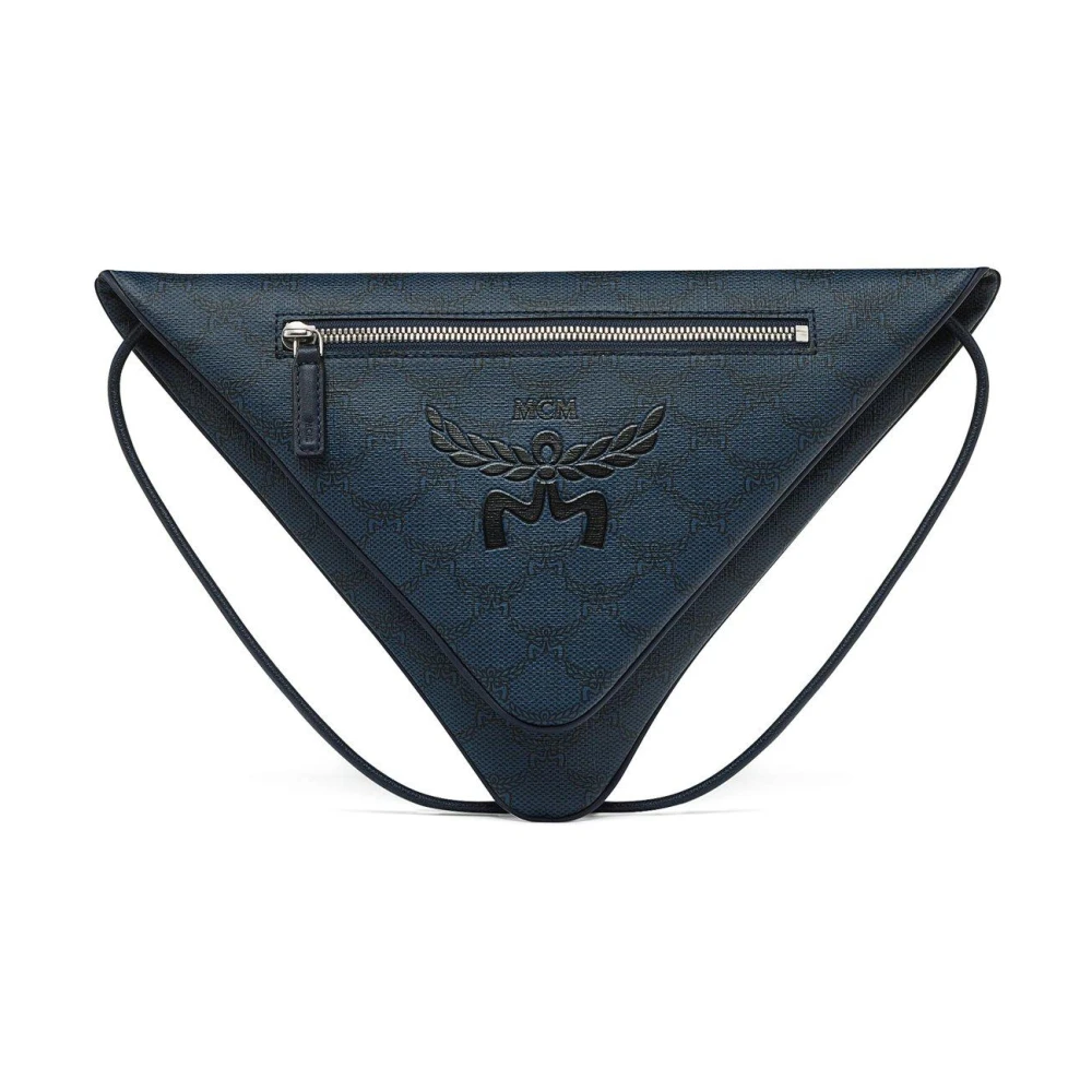 MCM Lucht driehoekige Pouch in Lauretos Blue Dames