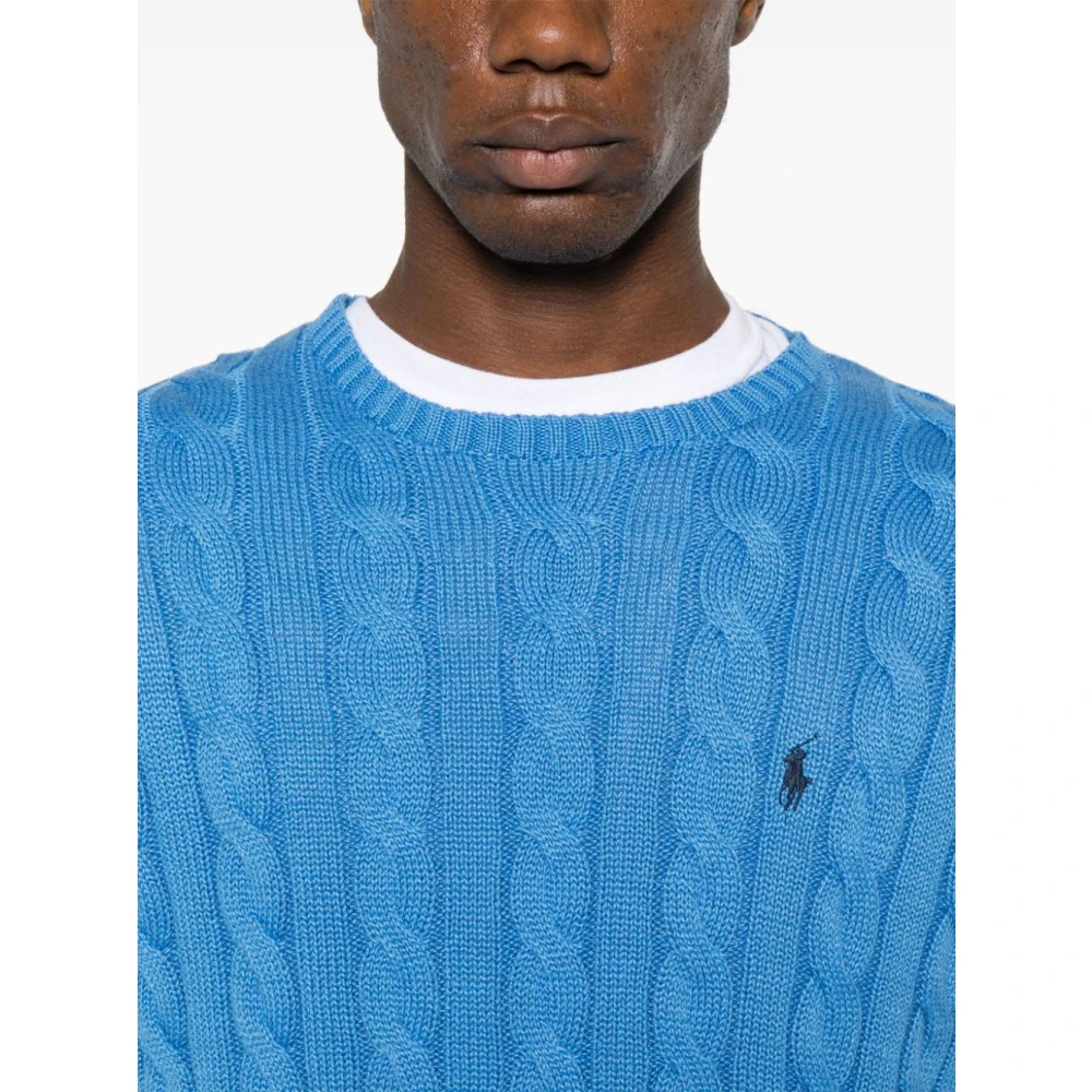 Polo Ralph Lauren Blauwe Crew Neck Sweatshirt Blue Heren
